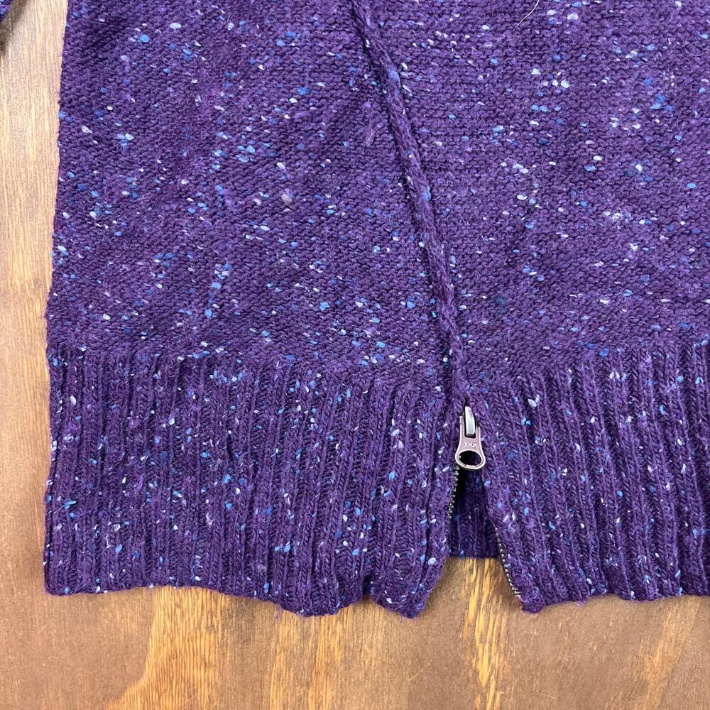 Relativity Womens Sweater Purple Blue Speckled Scoop Neck Wool Blend 2X - Picture 13 of 14